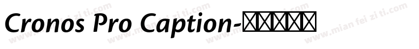 Cronos Pro Caption字体转换